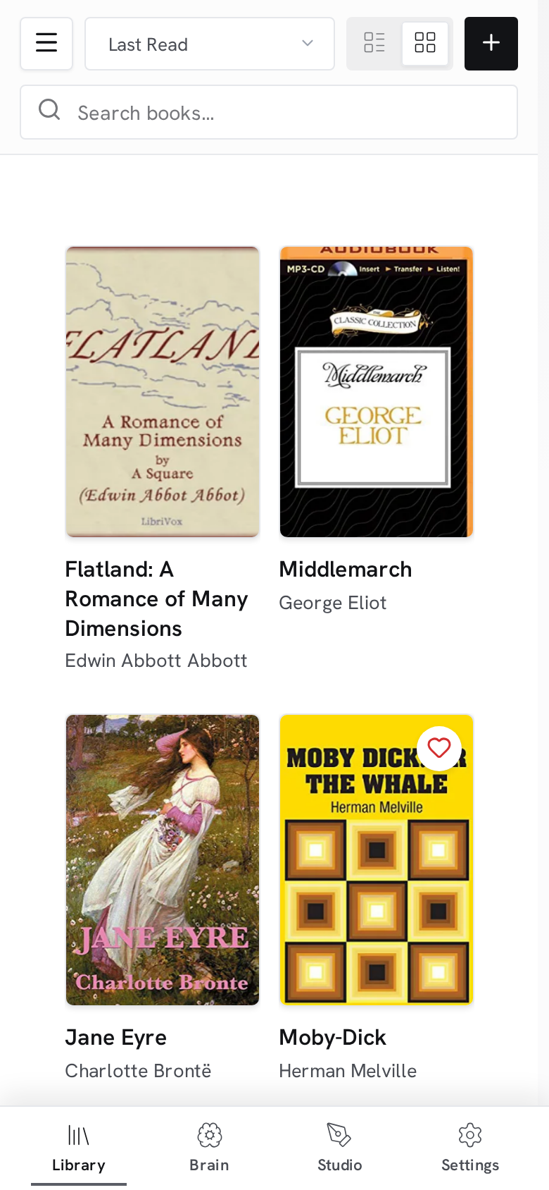 Nostos mobile library interface