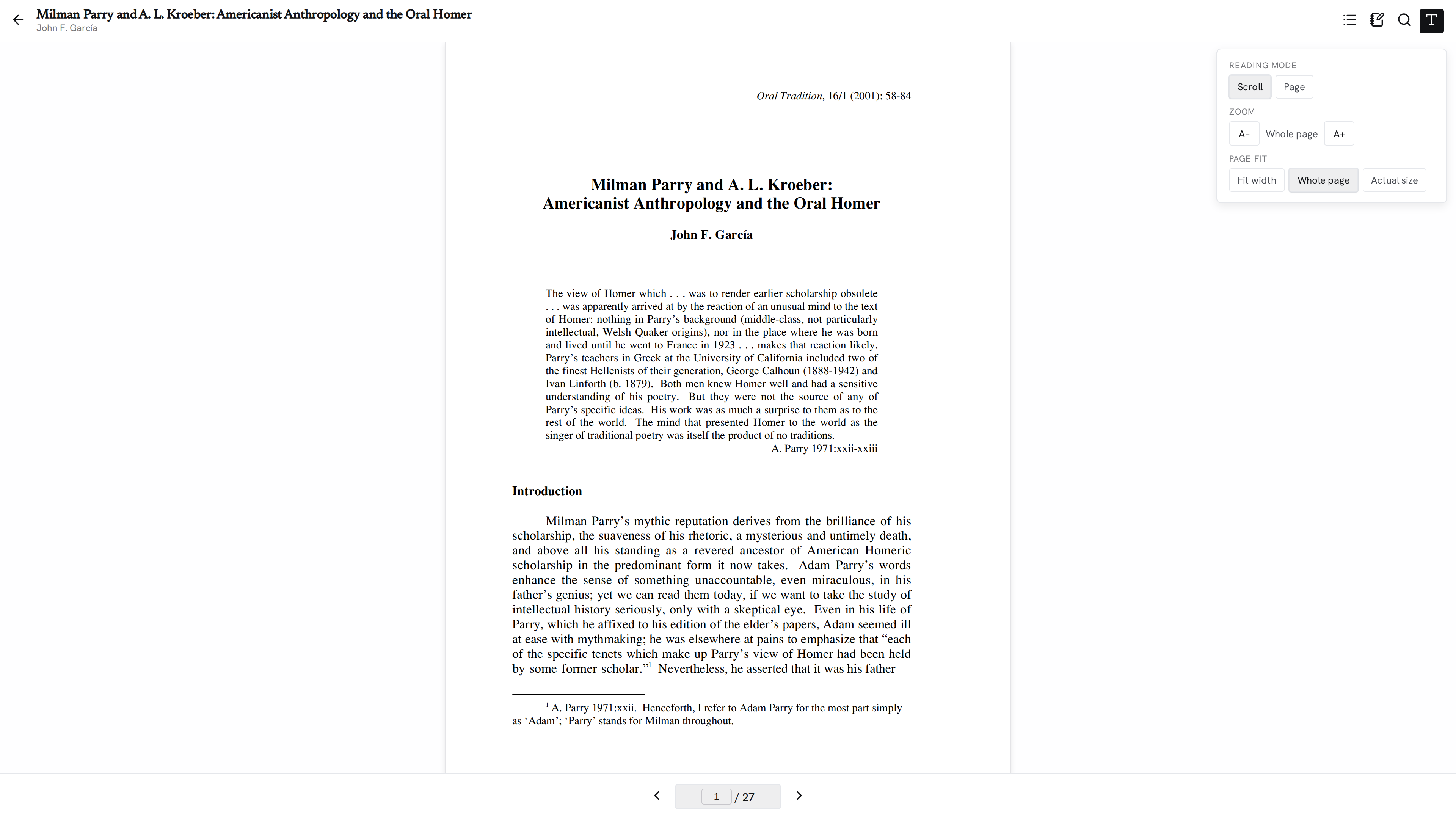 Nostos PDF Reader desktop