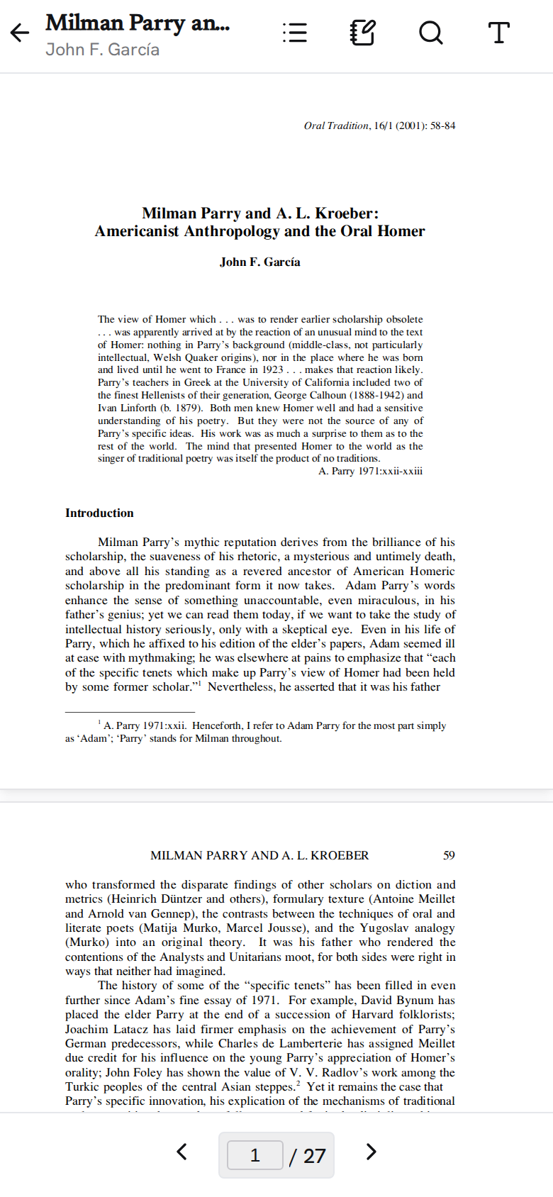 Nostos PDF mobile